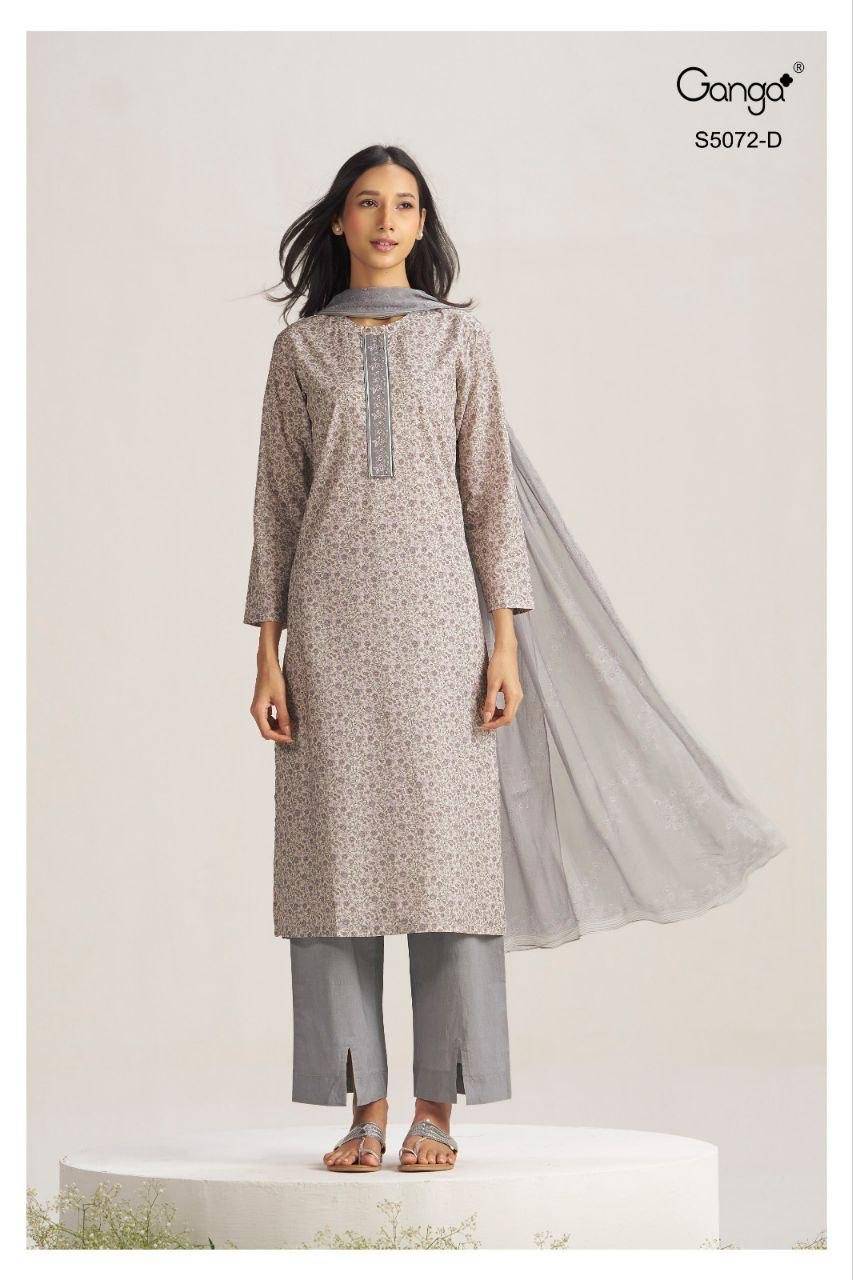 KAKOLI 5072 By Ganga Fashion Stylish Beautiful Colourful Cotton Dresses At Wholesale Price